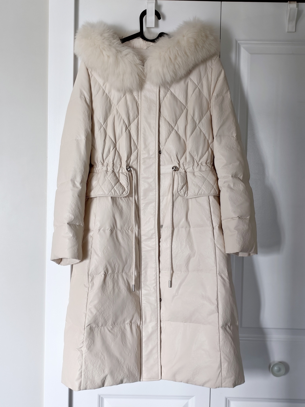 LUXURY Genuine Leather & Goose Down Parka - Brand New